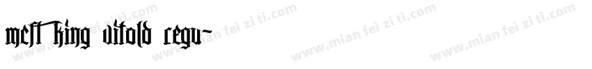 MCF King Vitold Regu字体转换
